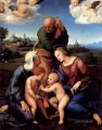 die Heilige Familie mit Heiligen Elisabeth und John Renaissance Meister Raphael